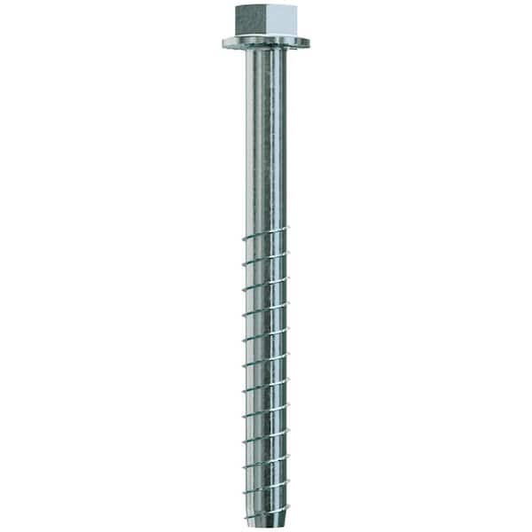 Titen HD 3/4 in. x 8-1/2 in. Zinc-Plated Heavy-Duty Concrete and Masonry Screw Anchor (5-Piece)