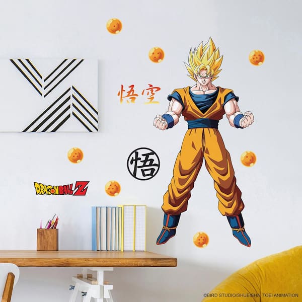 RoomMates 11-Piece 17.25 in. x 36.5 in. Dragon Ball Z Goku