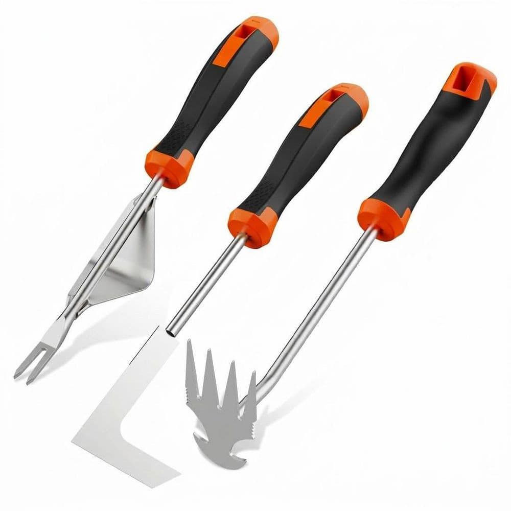 3 Pack Garden Tool Set Manual Weed Puller Stainless Steel Crack Weeder Uprooting Tool for Lawn Patio Driveway price history on PriceWatchPro