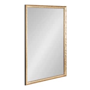 Illiona 24.00 in. W x 36.00 in. H Gold Rectangle Transitional Framed Decorative Wall Mirror