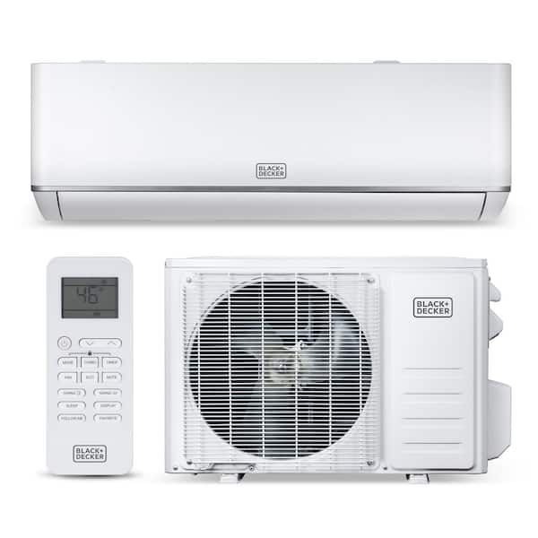 9,000 BTU Smart Mini Split Air Conditioner with Heat, Inverter Compressor, Wi-Fi, Voice Control, White