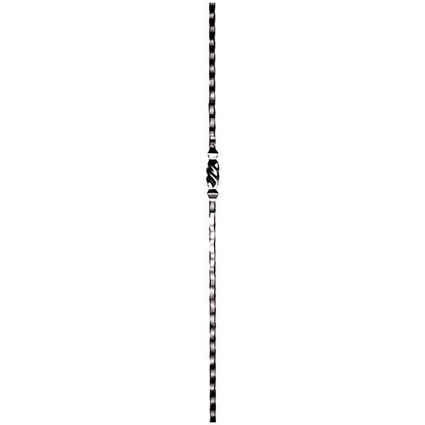 arteferro 44 in. x 9/16 in. Hammered With Single Forged Design Old World Copper Powder Coated Wrought Iron Baluster