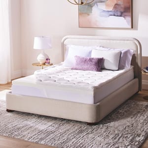 Layered Luxury 4 in. Twin XL Memory Foam Mattress Topper