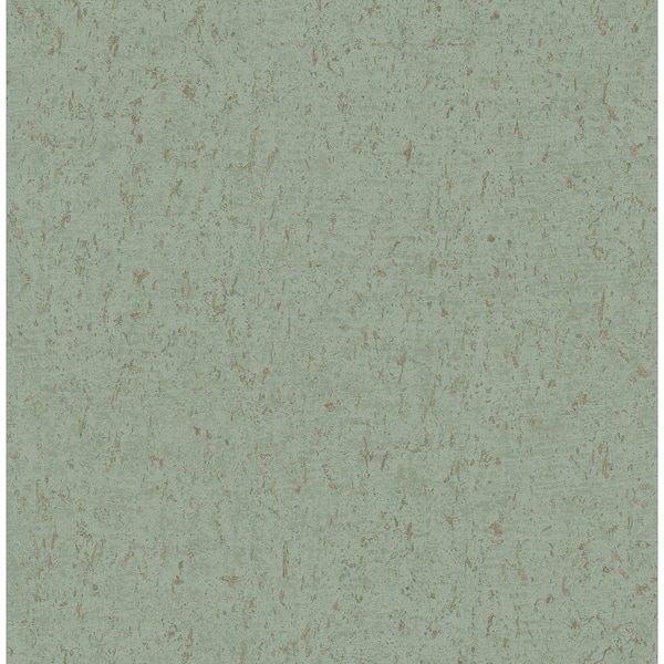 Decorline Guri Green Concrete Texture Green Paper Strippable Roll (Covers 56.4 sq. ft.)