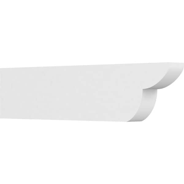 Ekena Millwork 4 in. x 10 in. x 42 in. Standard Crestline Architectural Grade PVC Rafter Tail Brace
