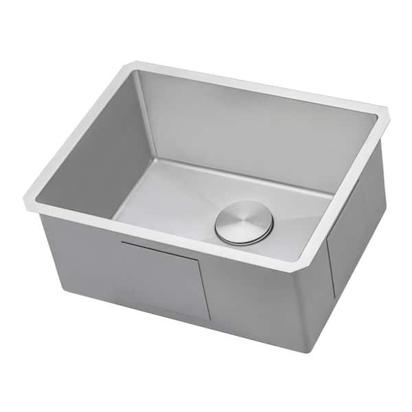 Ruvati Savona Pro Undermount Laundry Utility Sink, 16-Gauge Stainless Steel