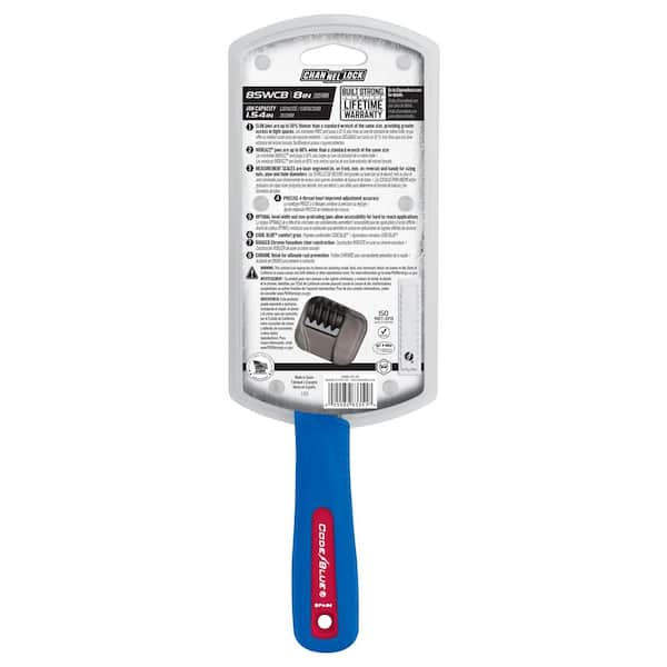 Channellock Slim Jaw WideAzz 8 in. Adjustable Wrench with Code