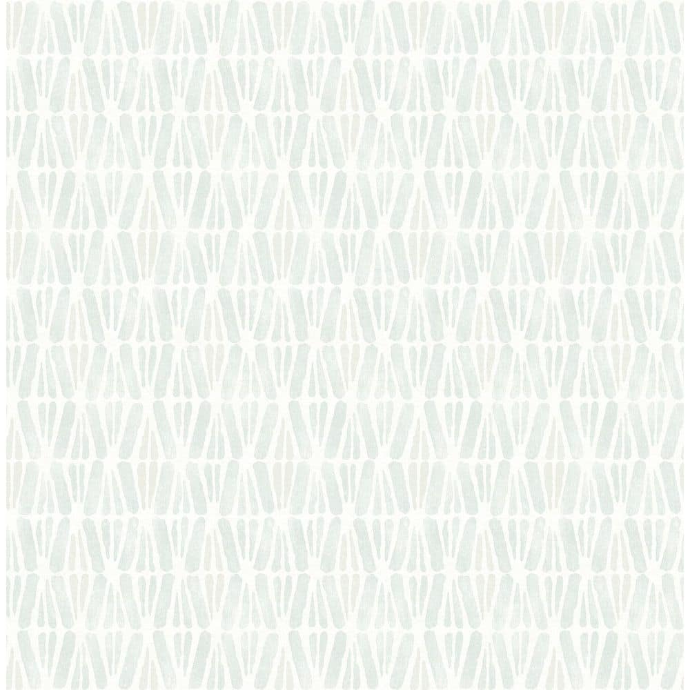 Nabi Aqua Blue Geometric Wallpaper Sample