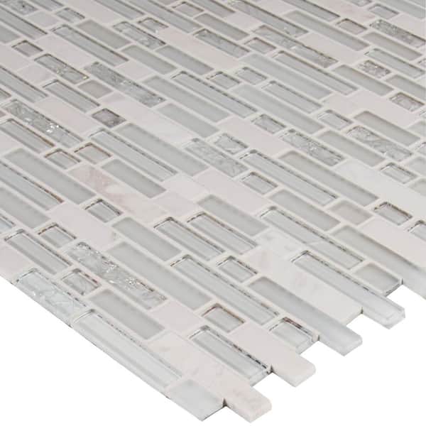 MSI Delano Blanco 12 in. x 12 in. x 6 mm Textured Glass Stone Mesh-Mounted Mosaic Tile (1 sq. ft.) MSI Delano Blanco 12 in. x 12 in. x 6 mm Textured Glass Stone Mesh-Mounted Mosaic Tile (1 sq. ft.)