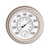 Earth Worth Indoor/Outdoor 8 in. Waterproof Wall Thermometer and Hygrometer  956862EEE - The Home Depot