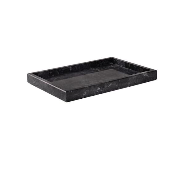 Natural Series Black Rectangle Marble 12 Tray 1 LX0511 - The Home