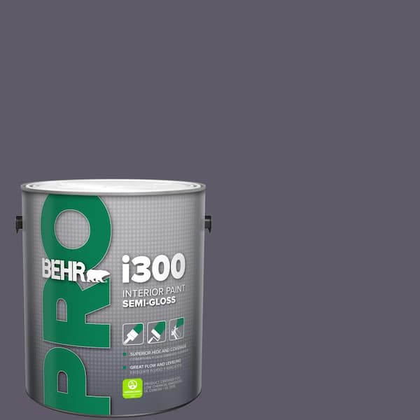 1 gal. #S570-7A Plush Purple Semi-Gloss Interior Paint