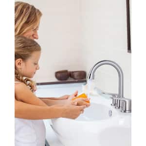 8 in. Widespread Bathroom Sink Faucet with 2-Handles in Brushed Nickel