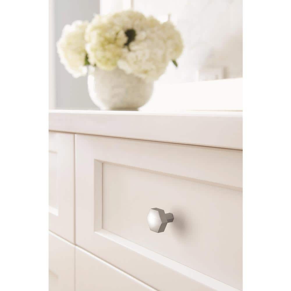 Polished Chrome Geometric Cabinet Knob 1.25 inch
