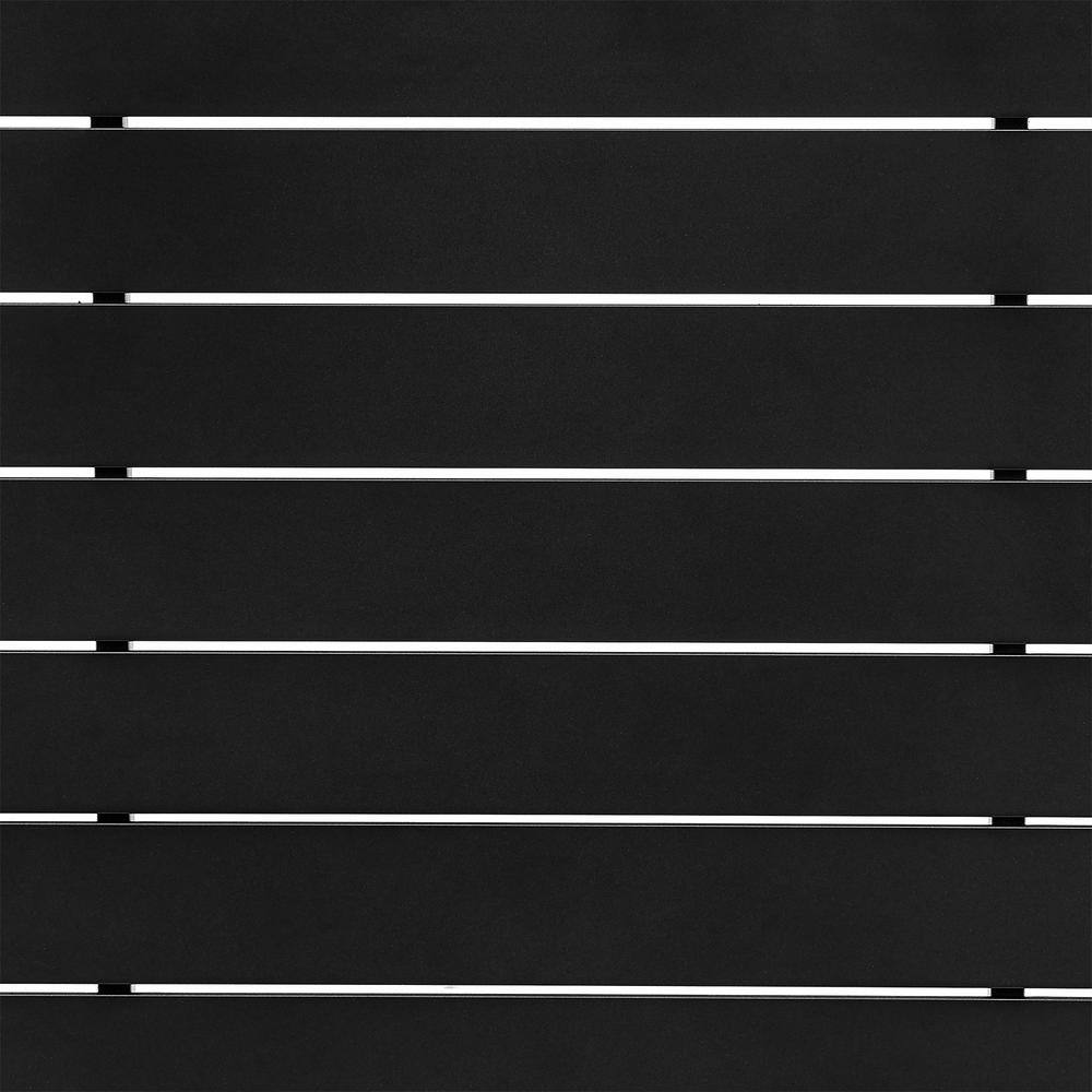 Grand Black Aluminum and Wicker 5-Piece Outdoor Bar Set
