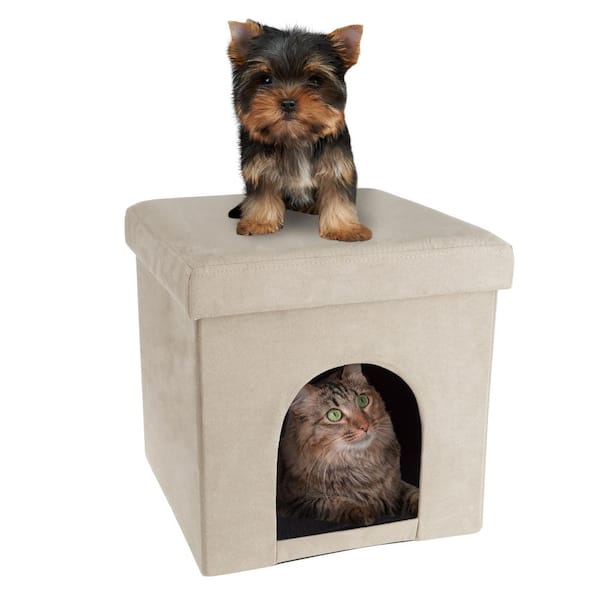 Petmaker Cat House Ottoman for Small Pets
