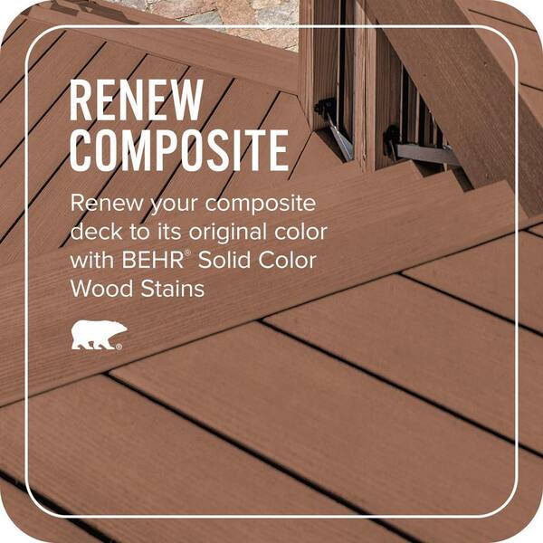BEHR DECKplus 1 gal. #S210-6 Cinnamon Crunch Solid Color