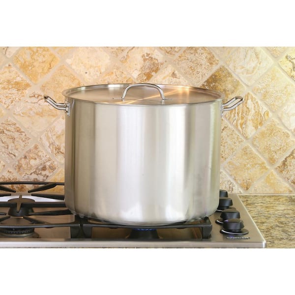 CONCORD Extra Large Outdoor Stainless Steel Stock Pot Steamer and