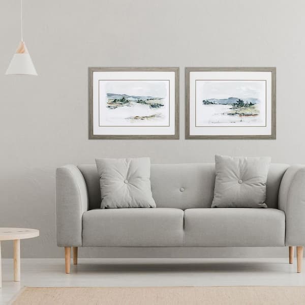 Harper 2 Piece Framed Giclee Abstract Art Print 25 in. x 31 in.