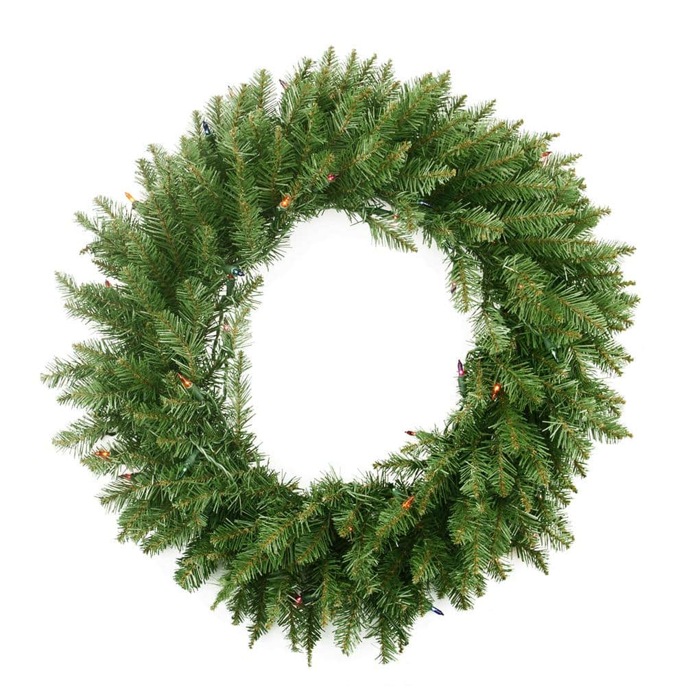 Northlight 36 in. Pre-Lit Northern Pine Artificial Christmas Wreath