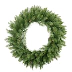 Northlight 36 in. Pre-Lit Northern Pine Artificial Christmas Wreath ...