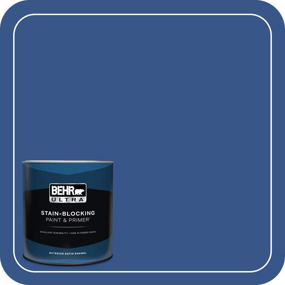 1 qt. #S-G-590 Southern Blue Satin Enamel Exterior Paint & Primer price history on PriceWatchPro