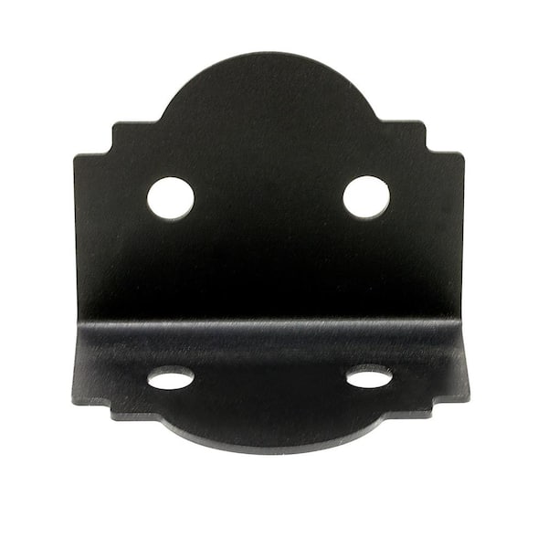 Simpson Strong-Tie Outdoor Accents Mission Collection ZMAX, Black Powder-Coated 90-degree Angle for 6x Lumber