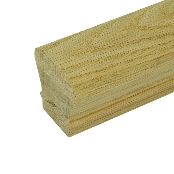 EVERMARK Stair Parts 6010 1 ft. Unfinished Red Oak Wood Handrail