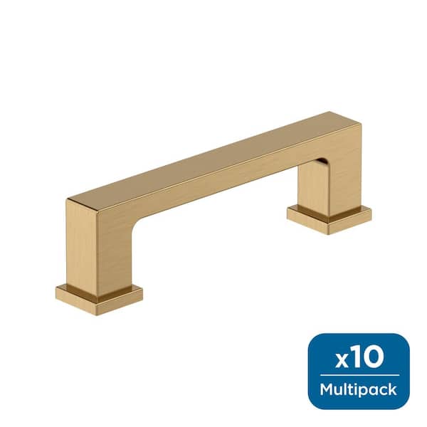 Amerock 10-Pack Bridgeport 3 in.  76mm  Traditional Champagne Bronze Bar Cabinet Pulls
