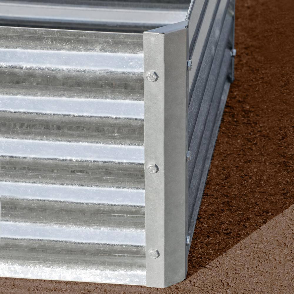 Galvanized Steel Raised Garden Bed 36x36x17