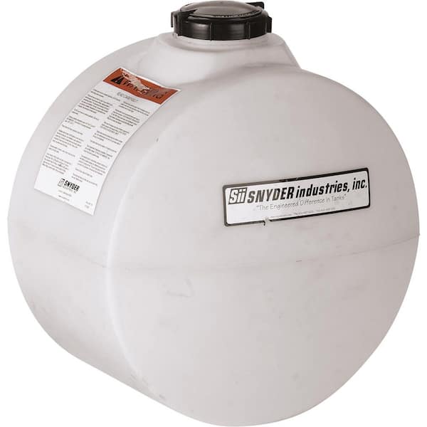 Snyder Industries 25 Gallon Heavy Duty Plastic Horizontal Sprayer Tank