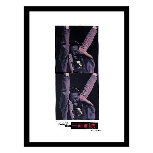VENICE BEACH Collections Marvin Gaye Woody's on the Beach Vintage by Fairchild Paris 1-Piece Framed Graphic Print Abstract 18 in. x 14 in.