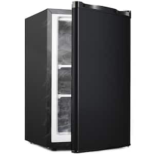 3.0 cu. ft. Manual Defrost Upright Freezer in Black with Adjustable Door Hinge and Feet