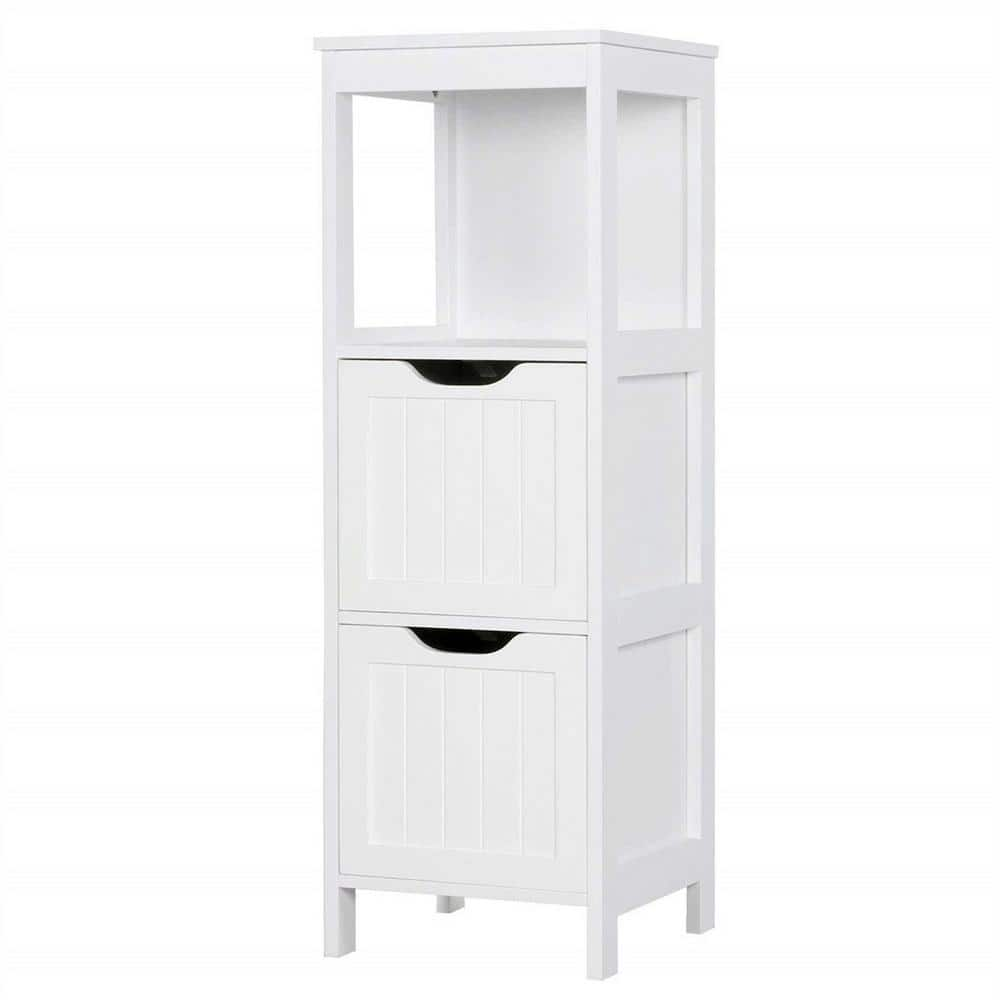 Humphery 11.8'' W x 32.5'' H x 11.8'' D 4-Drawer Free-standing Bathroom  Linen Cabinet, White