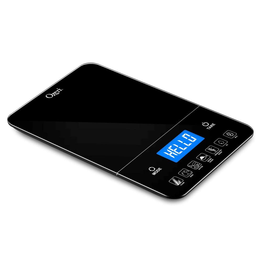 Ozeri ZK27 LCD Kitchen Food Scale in Stainless Steel, with Battery-Free  Kinetic Charging Technology ZK27 - The Home Depot