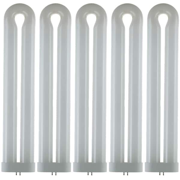 Sunlite 14.75 in. 50-Watt T10 U-Bent Ful Fluorescent Tube Light Bulb Black Light (5-Pack)
