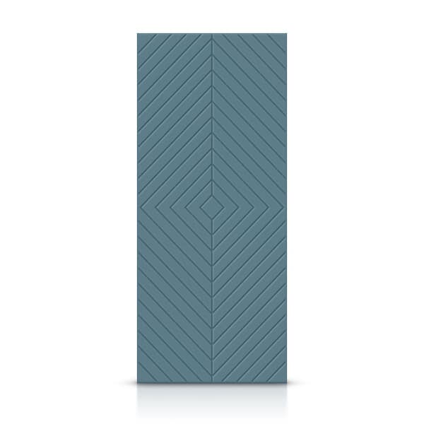 CALHOME 24 in. x 80 in. Hollow Core Dignity Blue Stained Composite MDF Interior Door Slab