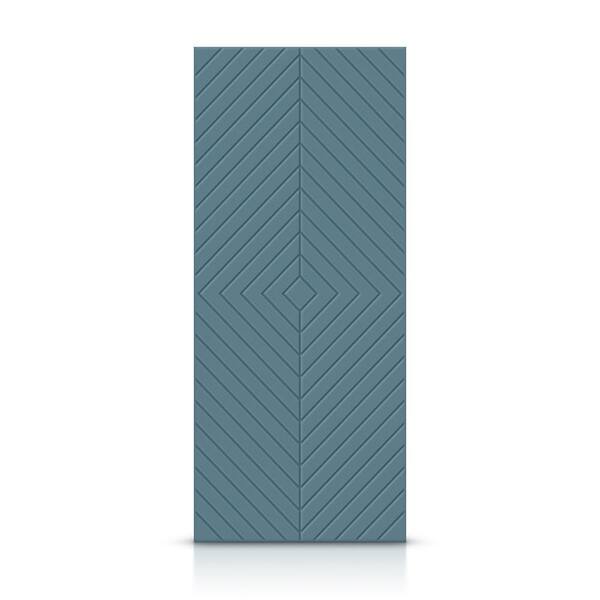 CALHOME 36 in. x 96 in. Hollow Core Dignity Blue Stained Composite MDF Interior Door Slab