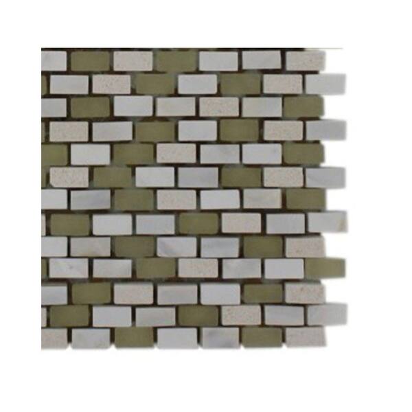 Ivy Hill Tile Paradox Occult 3 in. x .31 in. Mixed Materials Floor and Wall Tile Sample