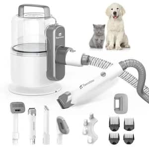 Pro 5-in-1 Dog Grooming Kit, Pet Fur Vacuum with Shears, Grooming Hair Dryer