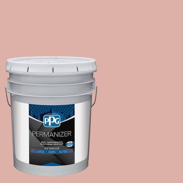 PERMANIZER 5 gal. PPG1058-4 Mesa Pink Semi-Gloss Exterior Paint