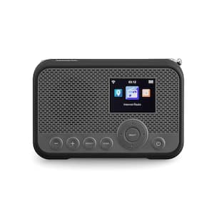 Sangean AM/FM Stereo Digital Tuning Portable Radio, Sleep and Snooze Alarm  in Black SG-106 - The Home Depot