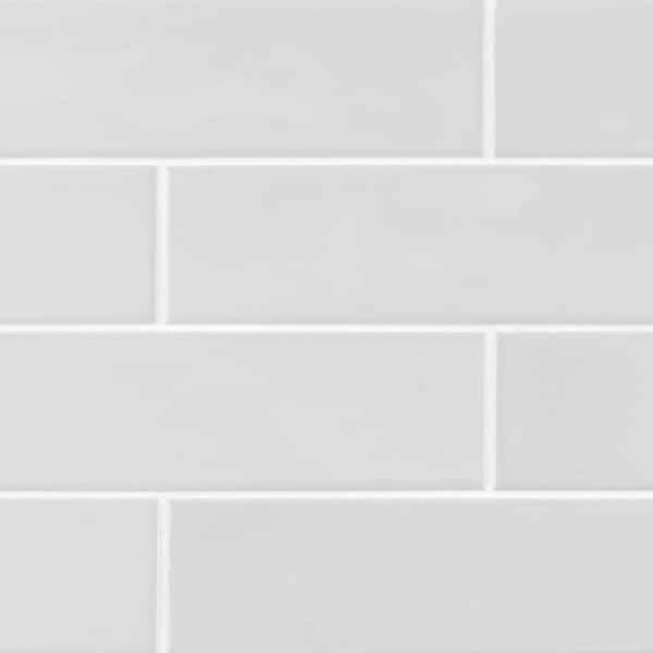 Gloss White 2.5 in. x 10 in. Ceramic Wall Tile (13.89 sq. ft./Case)