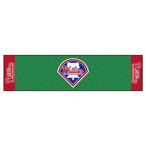 MLB Philadelphia Phillies 1 ft. 6 in. x 6 ft. Indoor 1-Hole Golf Practice Putting Green