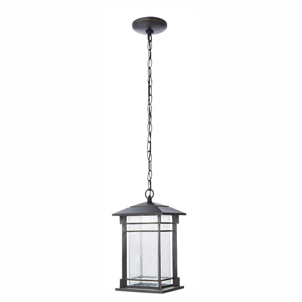 Home Decorators Collection Oil Rubbed Bronze Led Outdoor Pendant Light 