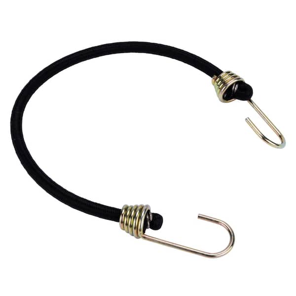 Keeper 18 in. Black Heavy Duty Bungee Cord with Dichromate Hooks 06192 -  The Home Depot