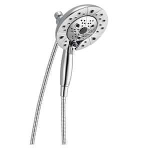 In2ition 5-Spray Patterns 1.75 GPM 6.88 in. Wall Mount Dual Shower Heads in Lumicoat Chrome