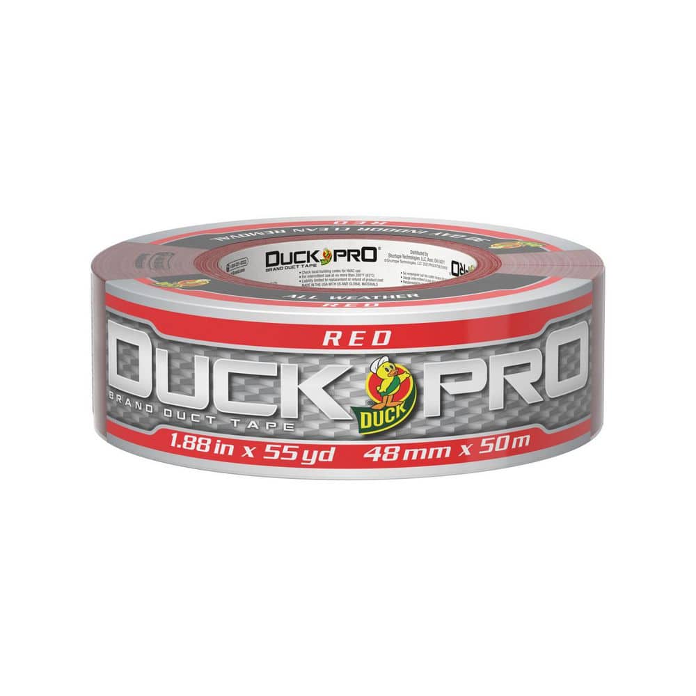 Duck Pro 1.88 in. x 55 yds. Red All-Purpose Duct Tape