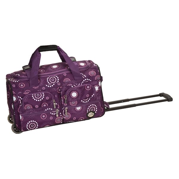 Rockland Voyage 22 in. Rolling Duffle Bag, Purplepearl PRD322-PURPEARL -  The Home Depot