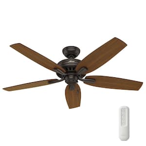 Newsome 52 in. Indoor/Outdoor Premier Bronze Ceiling Fan with Remote